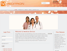 Tablet Screenshot of meditrondevices.com